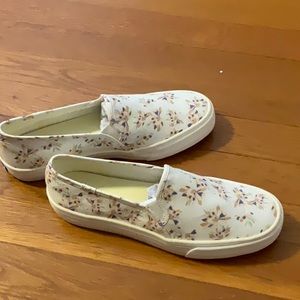 Floral Slip On Sneakers